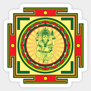 Ganesha Mandala Sticker